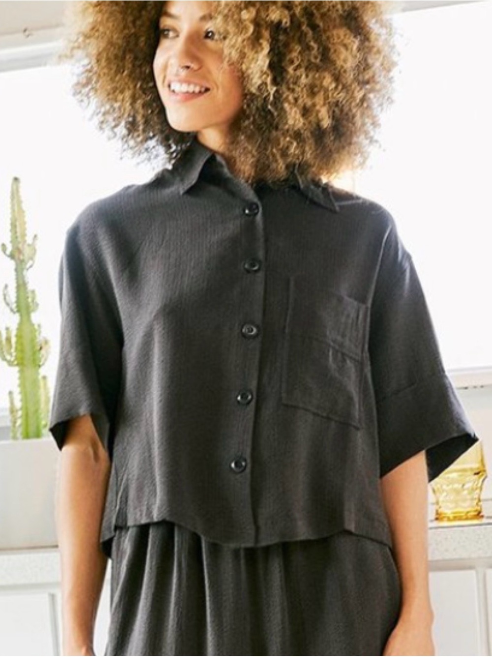 Green Back Beat Co. Dark Olive Casual Button Down Shirt